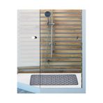Herza House Vantuzlu Kaydırmaz Banyo Paspası 36 x 66 cm Antrasit Gri Tek Ebat