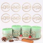 HERZONE 2 set Advent rakamları 1-4 Noel çelengi rakamlar ahşap 1 2 3 4 mumluk için mumluk ahşap kolye ucu dekoratif şamdan Noel mum dekorasyon Noel dekorasyonu (doğal bir-dört (büyük harf))