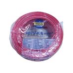 Hes H07V-K 6 mm Kırmızı Nyaf Çok Telli Halojen Free Kablo