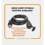Hes Kablo Elektrikli Araç Şarj Için 28 Metre Uzatma Kablosu 3x2.5 Tam Bakır Hes Kablolu Seyyar
