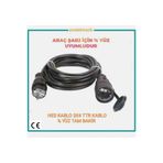 HES KABLO ELEKTRİKLİ ARAÇ ŞARJI İÇİN 12 METRE HES KABLO 3X4 TTR TAM BAKİR UZATMA SEYYAR KABLO