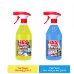 Hes Power Yağ + Kireç ve Pas Sökücü İkili Set 1000 ml x 2 Temizlik Spreyi - 1 kg