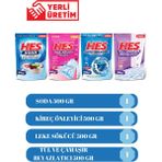Hes Soda- Kireç Önleyici - Leke Sökücü - Tül ve Çamaşır Beyazlatıcı 500GR 4lü Temizlik Paket - 2 kg