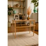 HESA Archimed Orta Sehpa Yüksek Orta sehpa Ahşap bal mumu ayaklı Atlantik Çam Desenli 50*80*57cm