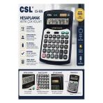 Hesap Makinesi Siyah Gri 13.5X18.5 Cm 1 Adet Csl Cs-505 12 Haneli Orta Boy Hafızalı Büro Masaüstü Hesap Makinası