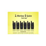 HESAPLI DEPOM Çaycı Telsizi 1 Merkez 5 Şube Kulaklık Hediyeli Full Set