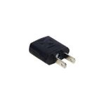 Hesapli Elektrikcim Avrupa ve Türk Fişini Amerikan Prizine Dönüştürücü Fiş Priz Plug Converter - Siyah