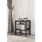 Hesaplı Kasa 2 Katlı Dikey Raf, Plastik Sehpa, Çiçeklik, Saksılık, Banyo Mutfak Rafı, Siyah