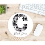 Hesaplısı Burada Kişiye Özel Atatürk Resimleri Ile Bezenmiş C Harfli Isimli Baskılı Mouse Pad