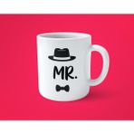 Hesaplısı Burada Mr & Mrs 2'li Sevgililere Eşlere Özel Baskılı Kupa Bardak