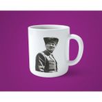 Hesaplısı Burada Öğretmenlere Özel Atatürk Resimli Baskılı Beyaz Kupa Bardak