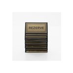 Hesna Natural 10 adet gold masa rezerve yazısı Kafe Lokanta Otel Büfe Restoran için rezerve plaka pleksi 10x5 cm