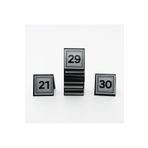 Hesna Natural 21-30 silver Masa Numarası Kafe Lokanta Otel Büfe Restoran için plaka pleksi 5x5 cm