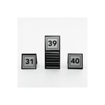 Hesna Natural 31-40 silver Masa Numarası Kafe Lokanta Otel Büfe Restoran için plaka pleksi 5x5 cm
