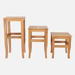 Hestia Ahşap Naturel 60 cm Tabure