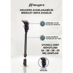 Heugers Ayarlanabilir Bisiklet Orta Ayaklık – 24, 26, 27.5, 28 ve 29 Jant Uyumlu, Evrensel Montajlı Sağlam Park Ayağı