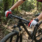 Heugers Giant Lf Gel Jelli Kaymaz Tam Parmak Bisiklet Eldiveni – Parkur, Downhill, Mtb | Unisex L - Fuşya