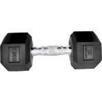 Hex Dambıl Kauçuk Altıgen Dambıl Hex Dumbbell 7.5 kg 1 Adet - 0,5 kg - Beyaz