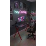 Hey Gaming2 Profesyonel Oyuncu Masası Siyah Kırmızı Ayak 110 Cm