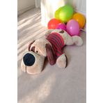 Hey Me Lisa Kocaburun Köpek 75 cm Kahve Peluş Uyku Arkadaşı ve Oyuncak Hediyelik
