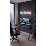hey modüler mobilya 120 cm Gaming Profesyonel Oyuncu Masası Siyah Tabla, Kırmızı Metal Ayaklı Hey Gaming