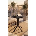 hey modüler mobilya Yıldız Yuvarlak Siyah 50 cm Balkon Masası Yan Sehpa Mutfak Yemek Masası Siyah Ayak