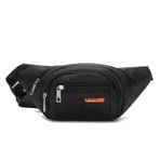 HEYANN Bum Bag Kadın Erkek için, Üniseks Su Geçirmez Bel Çantası, Bölmeli Spor Bel Çantası, Ayarlanabilir Kayış, Doğa Yürüyüşü, Bisiklet, Seyahat, Yürüyüş için Bel Çantası, Siyah, moda