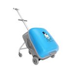 Heybee Luggages Çocuk Valizi Sevimli Canavar Oturulabilir Mavi Seyahat Bavulu