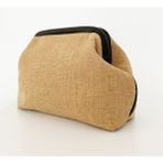 Heybes Kadın Clutch El Çantası Hasır Materyal ve 1 Bölmeli İç Cep ile Günlük Kullanım için İdeal - Siyah