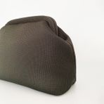 Heybes Kadın Haki Clutch Portföy El Çantası Akrilik Nano Dokuma Kumaş ile Şık Tasarım ve Astarlı İç Kısım