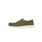 HEYDUDE - Wally Classic Erkek - Slip-On Ayakkabı - Mokasen Stili, Zeytin (Olive), 45 EU