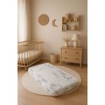 Heyner 10 cm Bamboo Bebek ve Çocuk Yatağı Park Yatak Anne Yanı ve Bebek Yatakları Bambu Lüx Ortopedik 50 x 80 cm - Beyaz