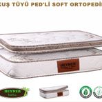 Heyner 65x95 Kuş Tüyü Pedli Yaylı Yatak