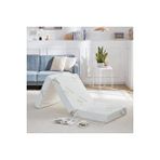 Heyner Bamboo Tek Kişilik Katlanabilir Visco Yatak 90x190 Cm Beyaz