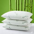 Heyner Bamboo Yastık 50X70 Visco Bambu Yastık 3 Adet Çift Kişilik Ortopedik Yastık 1200 gr - 50 × 70 cm - Yeşil