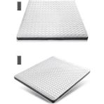 Heyner Yatak Koruyucu Visco Yatak Pedi & Yatak Şiltesi Lastikli 5 cm - Beyaz - Gri - 80 x 190 cm