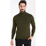 Heyss Balıkçı Yaka Erkek Triko Kazak - XL - Haki
