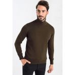 Heyss Balıkçı Yaka Erkek Triko Kazak - XL - Kahverengi
