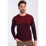Heyss Bisiklet Yaka Erkek Triko Kazak - XL - Bordo