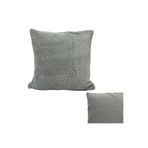 HEYTGAH Lüks peluş kırlent kılıfı_1 adet tek taraflı cube kırlent kılıfı_yumşacık gizli fermuarlı kırlent kılıfı 42x42 nohut desen GRİ renk