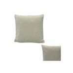 HEYTGAH Lüks peluş kırlent kılıfı_1 adet tek taraflı cube kırlent kılıfı_yumşacık gizli fermuarlı kırlent kılıfı 42x42 nohut desen krem renk