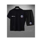 HF CABİN 2'li Bmw Şort T-shirt Takım Siyah