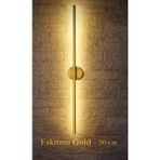 Hf Designer Eskitme/gold Modern Dekoratif LED Duvar Aplik 66 cm Günışığı LED 1 Adet ( Pilli )