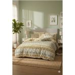 H&F Trendline Çift Kişilik Otantik Sarı Nevresim Takımı - Sarı - Bej - Kahve - 220 x 240 cm