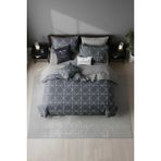 H&F Trendline Çift Taraflı Çift Kişilik Nevresim Takımı - Füme - 220 x 240 cm