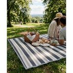 Hfs Home Dekorasyon Plastik Katlanabilir Hasır,outdoor Mats,piknik,plaj Kilimi - Siyah - 120 x 180 cm