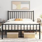 HFT Home Metal Karyola, Çınar Metal Karyola Siyah Beyaz Gold Renk Seçenekli, Çift Kişilik - 160 x 200 cm