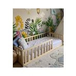 Hft Home Unisex Bebek Ve Çocuk Karyolası Doğal Ahşap N.ayaksız 100X200