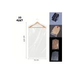 HG AMBALAJ 10 Adet 70x120 Cm Şeffaf Elbise Poşeti, Askı Delikli Omuz Kesimli Koruyucu Elbise Kıyafet Hurcu