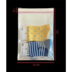 Hg Ambalaj 150 Adet 20X30 cm Bantlı Şeffaf Opp Jelatin Poşet ( 20X25*5 Cm) - 20X25+5 CM